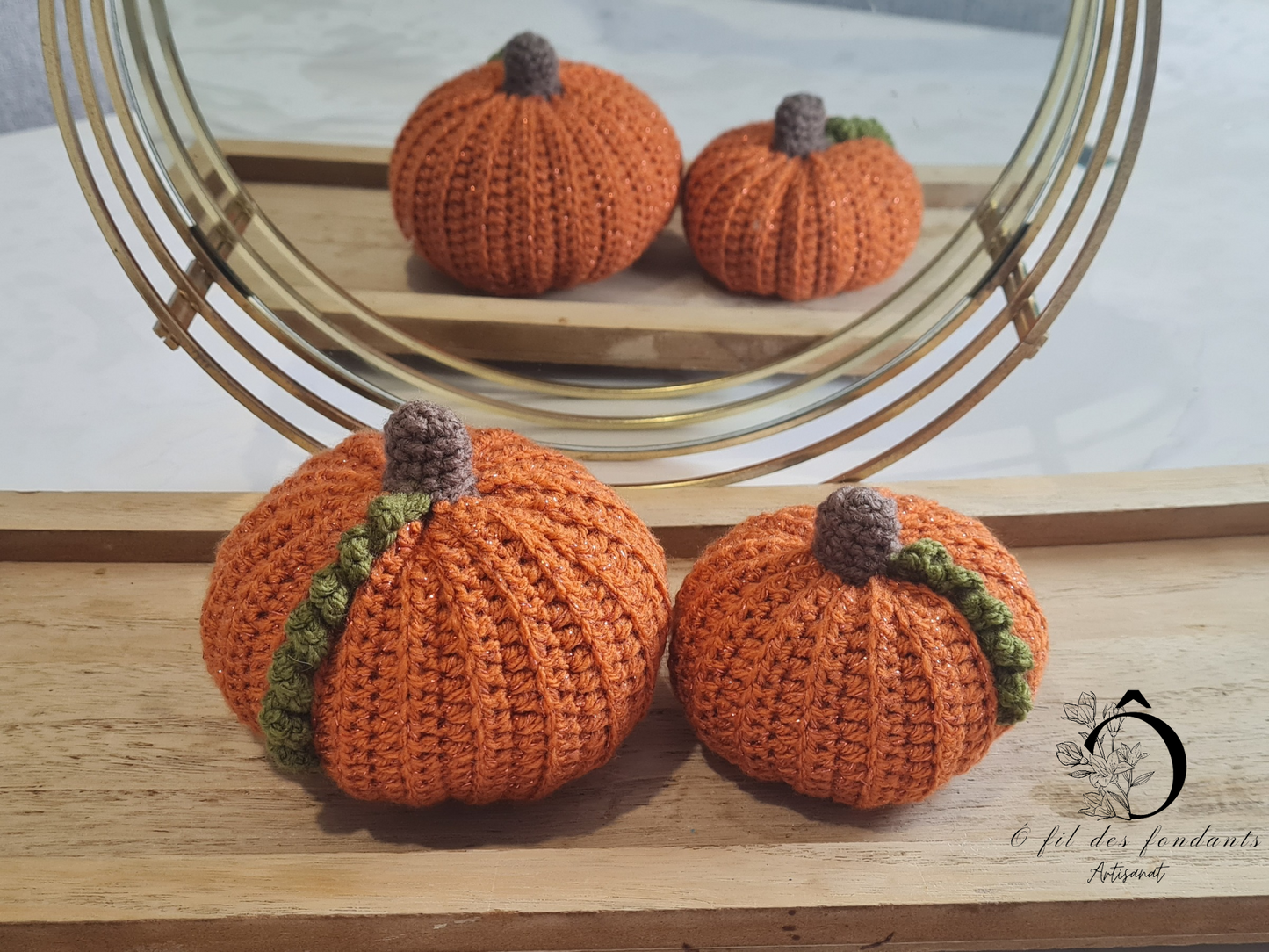 2 Citrouilles Décoratives