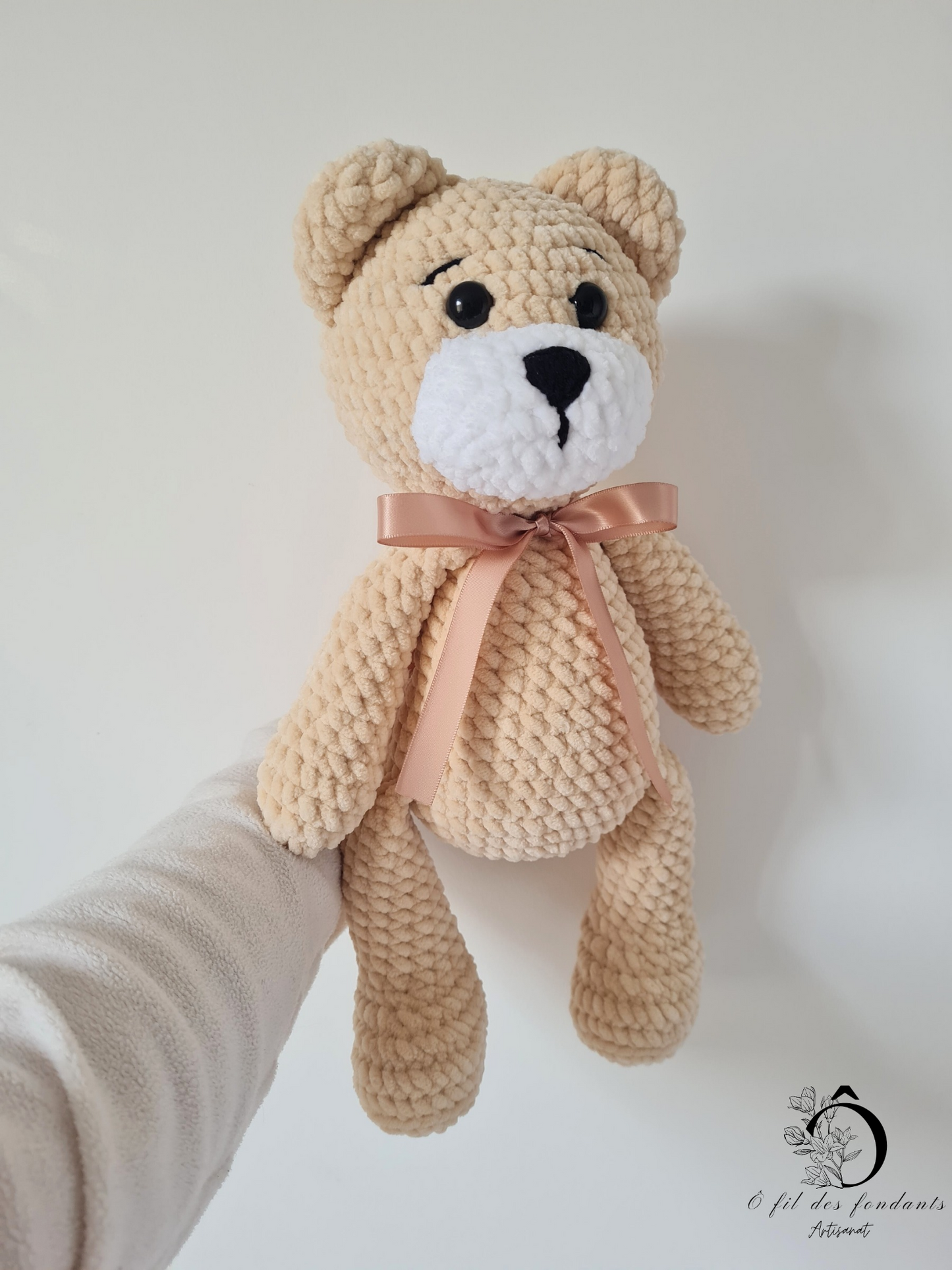 Peluche ours Beige