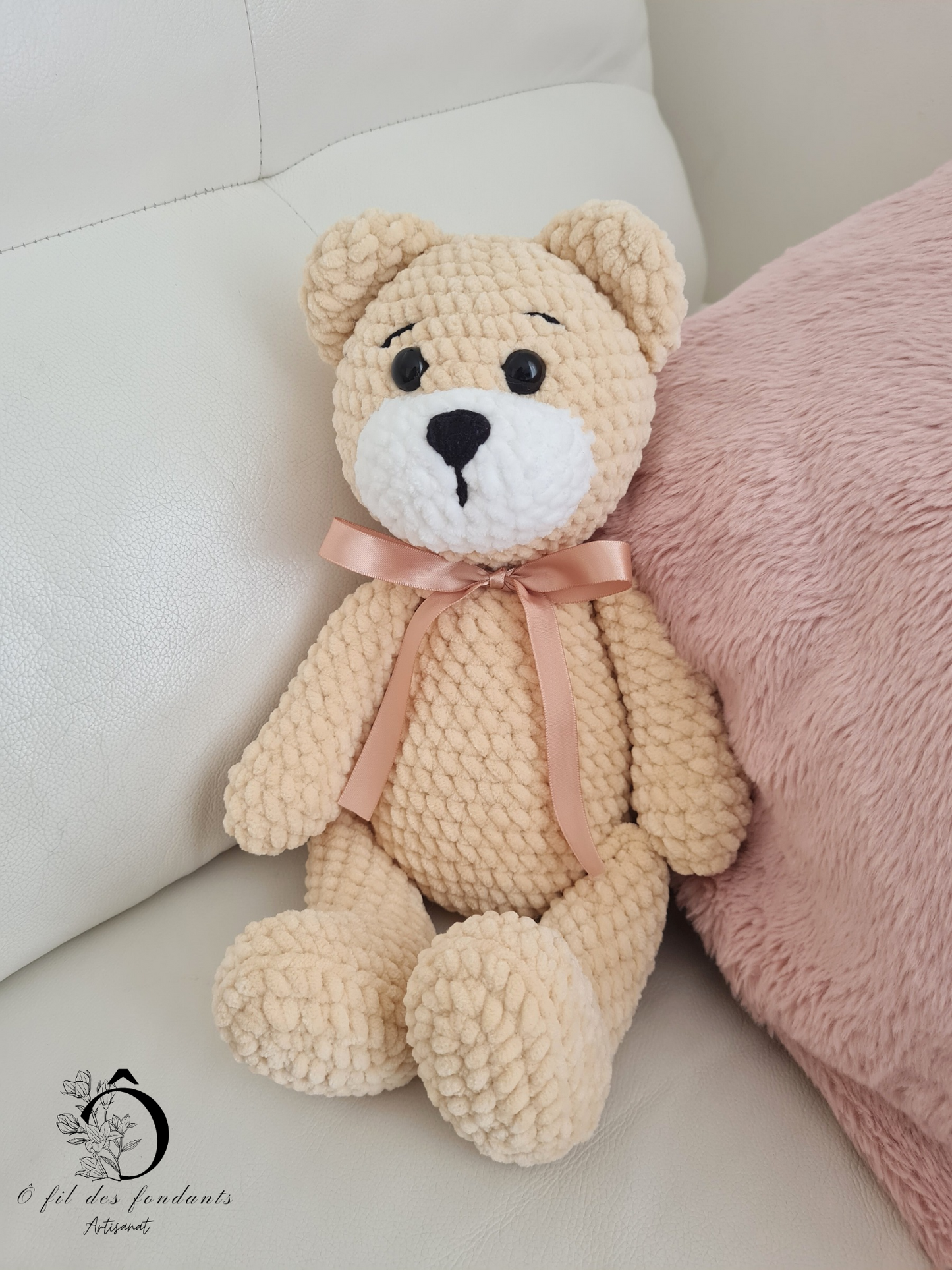 Peluche ours Beige