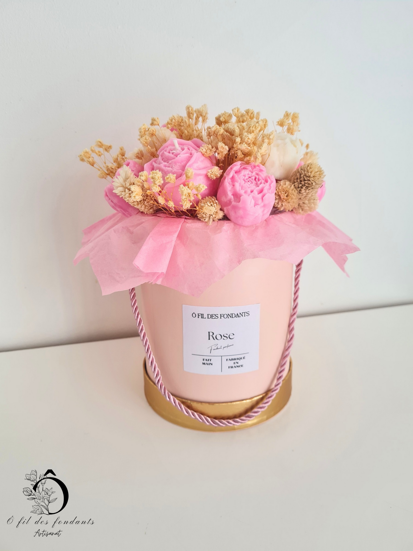 Bouquet de fleurs parfumée à la rose