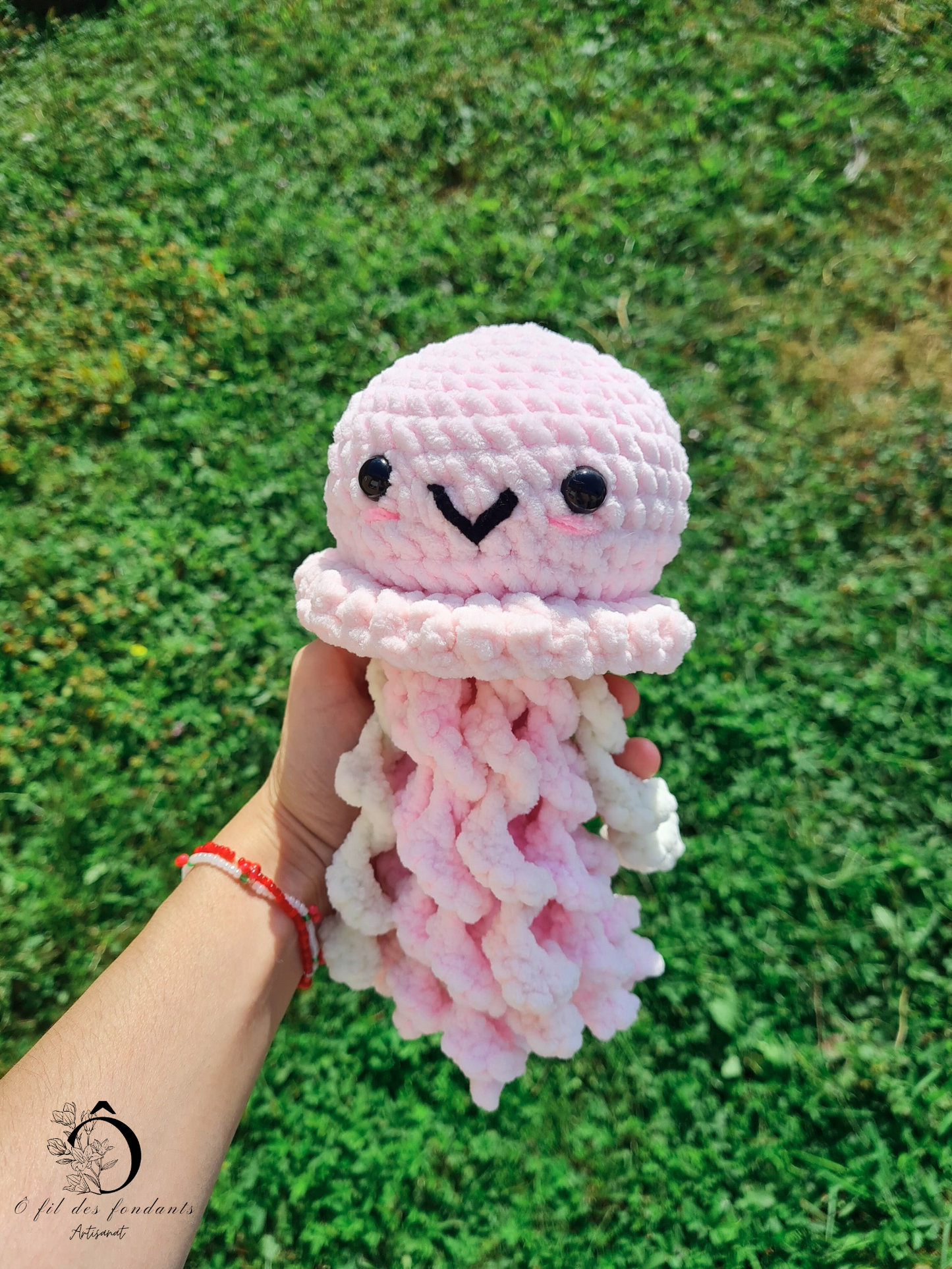 Peluche méduse rose 🩷