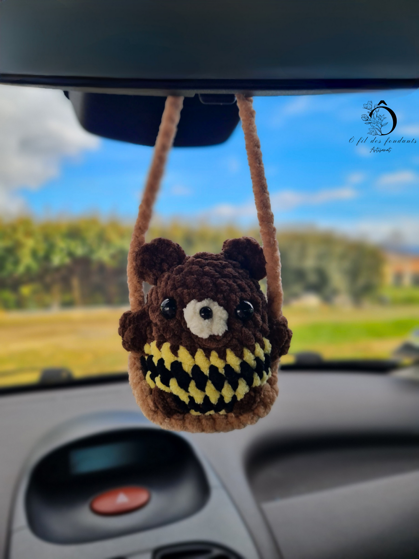 Animal sur balançoire Décoration pour rétroviseur