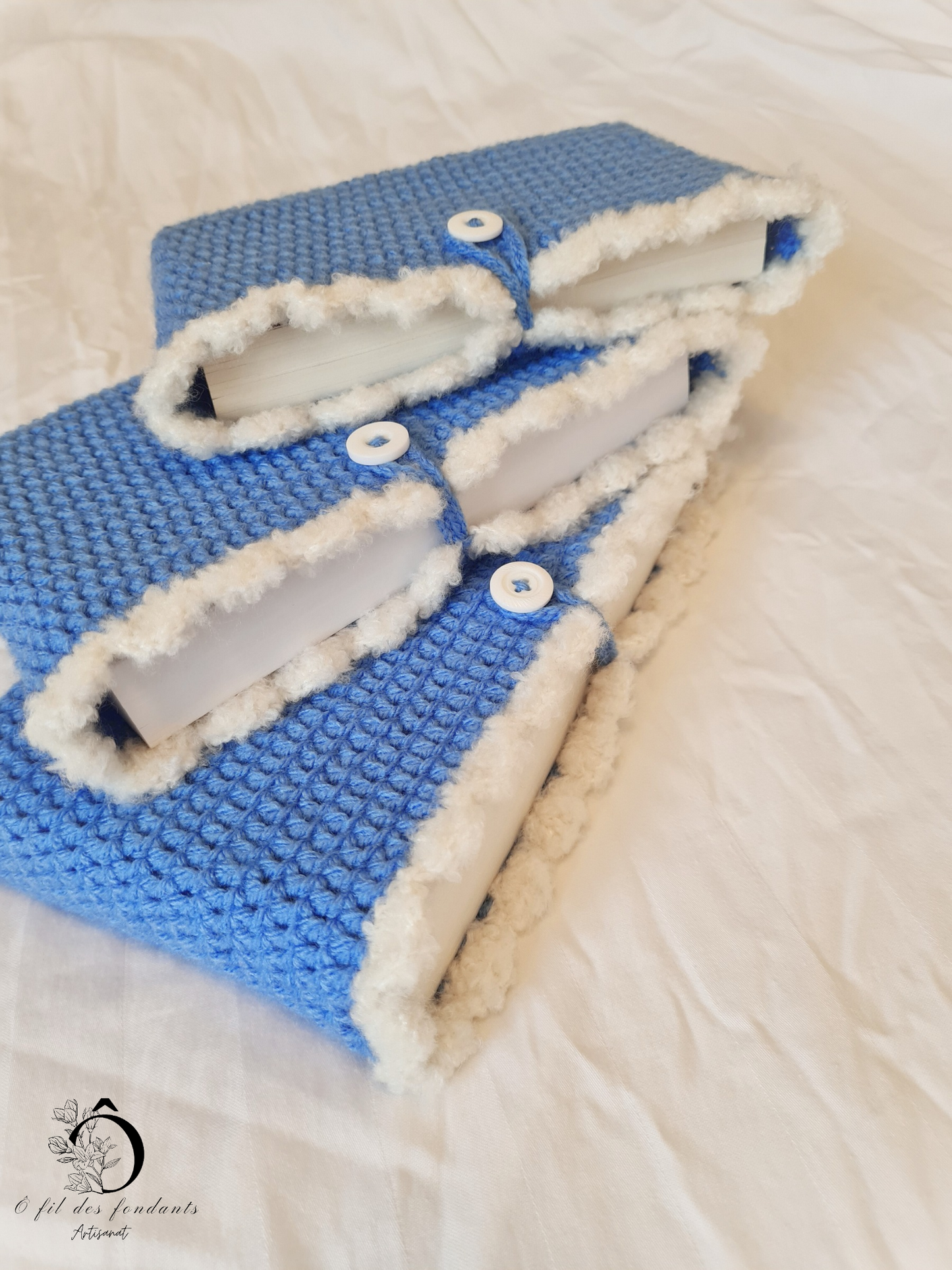 Pochette pour livre : Nuage bleu ☁️