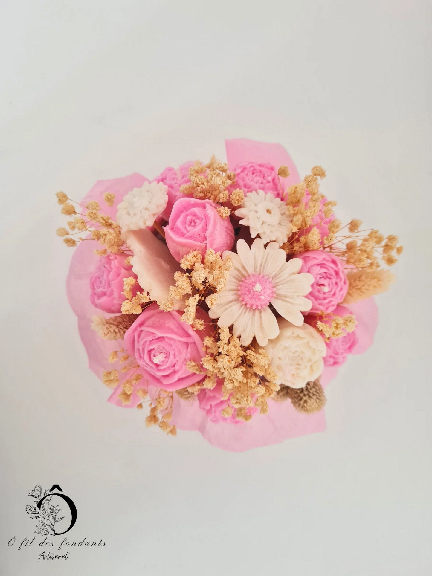 Bouquet de fleurs parfumée à la rose