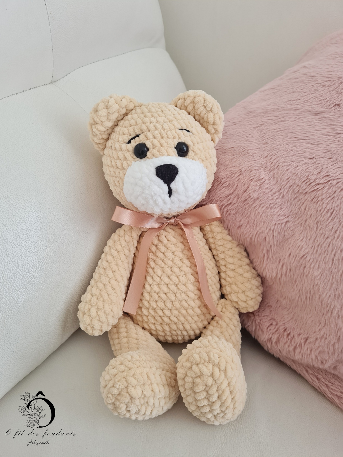 Peluche ours Beige