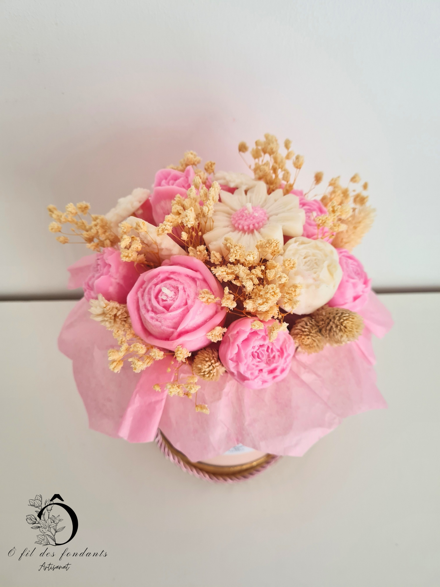Bouquet de fleurs parfumée à la rose