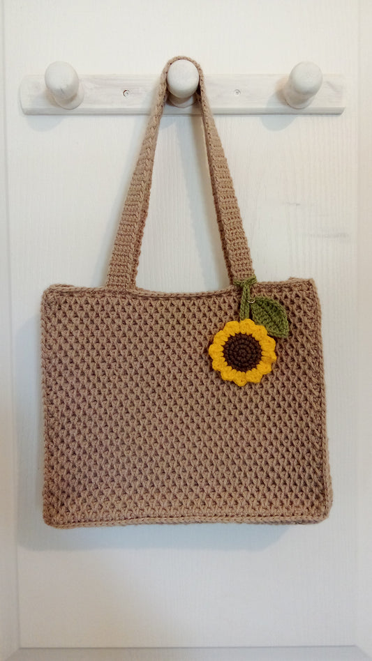 Sac beige en crochet