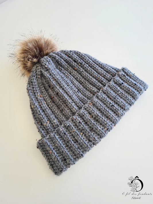 Bonnet hiver pompom