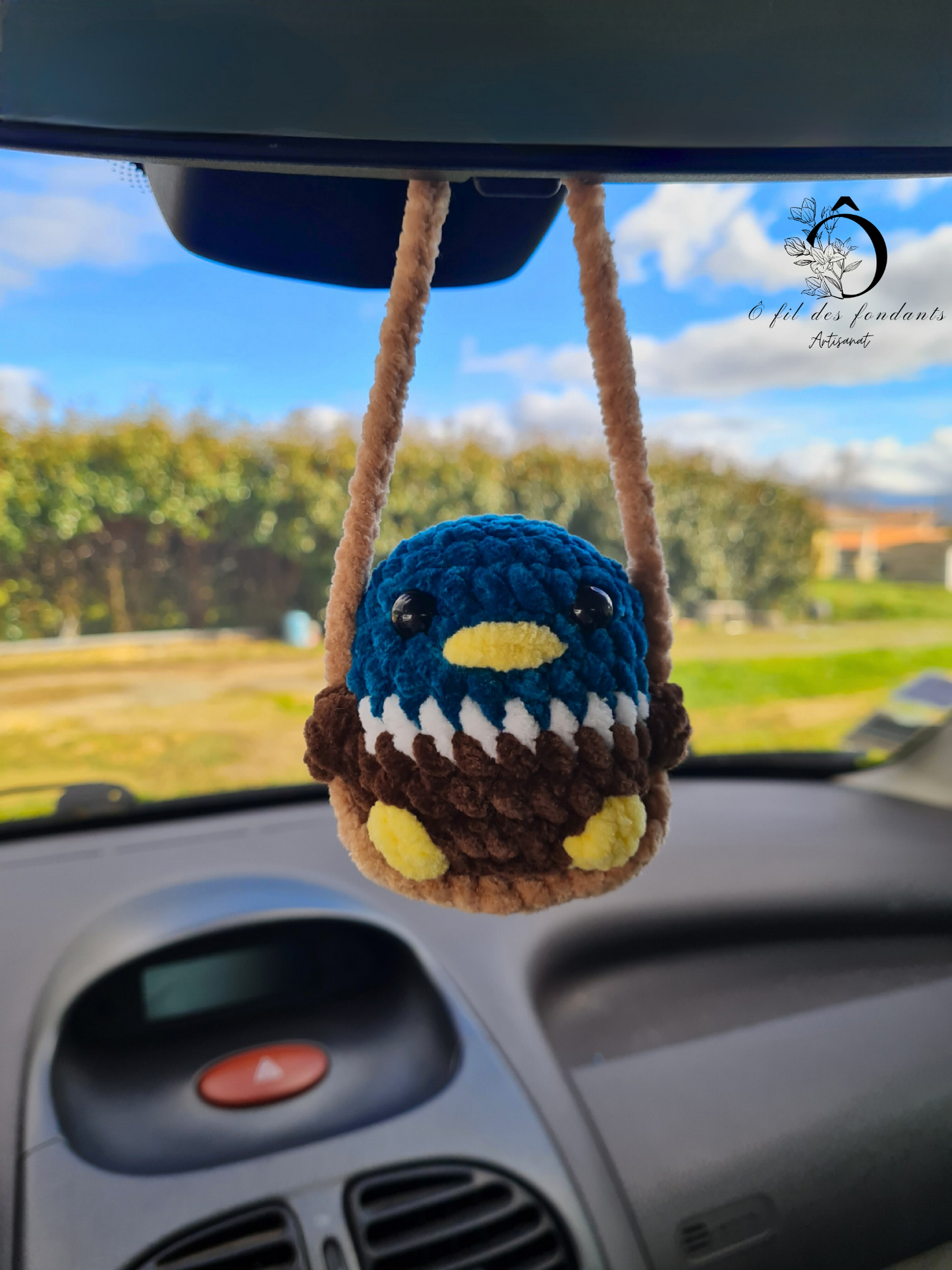 Animal sur balançoire Décoration pour rétroviseur