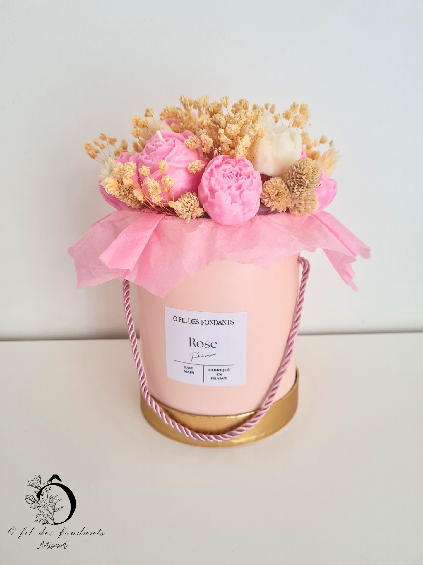 Bouquet de fleurs parfumée à la rose