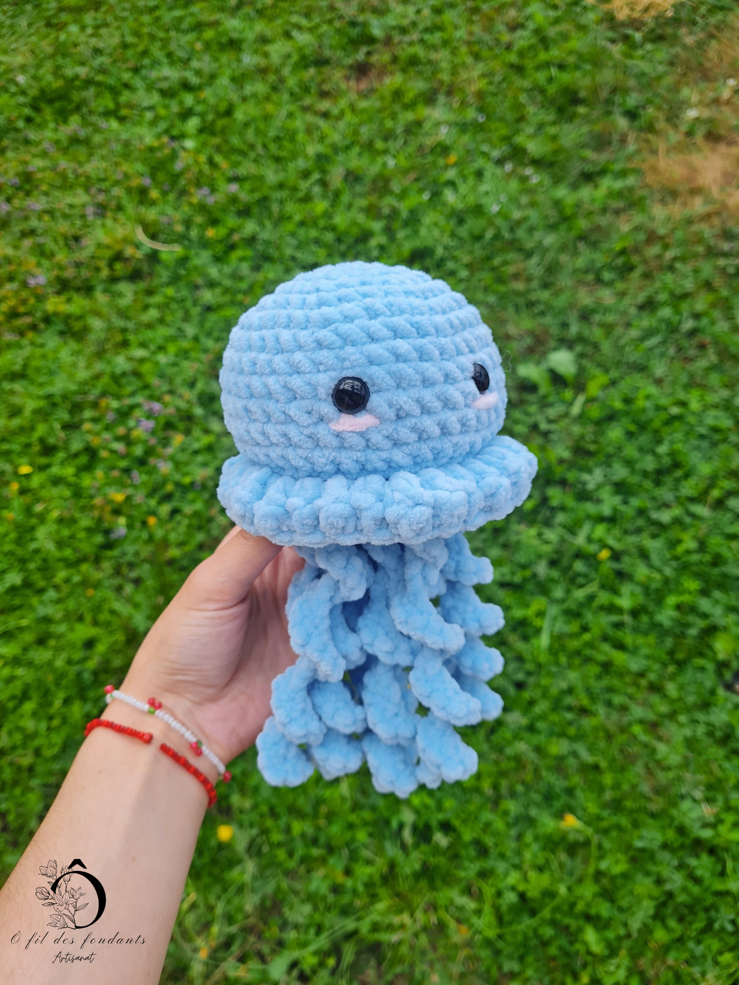 Peluche méduse bleue 🪼