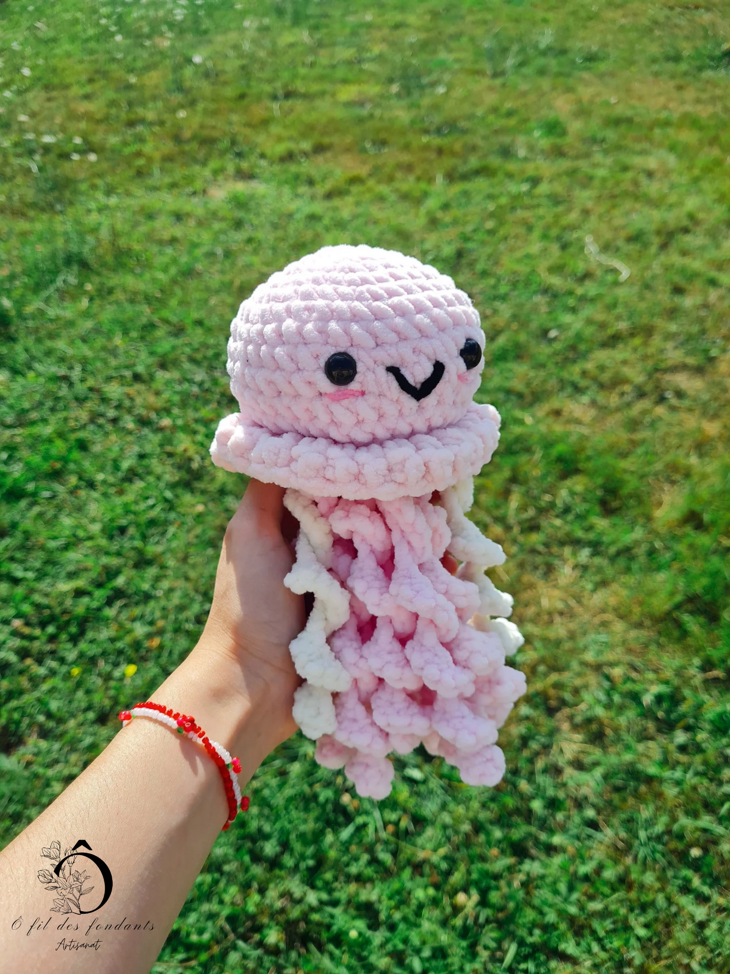 Peluche méduse rose 🩷