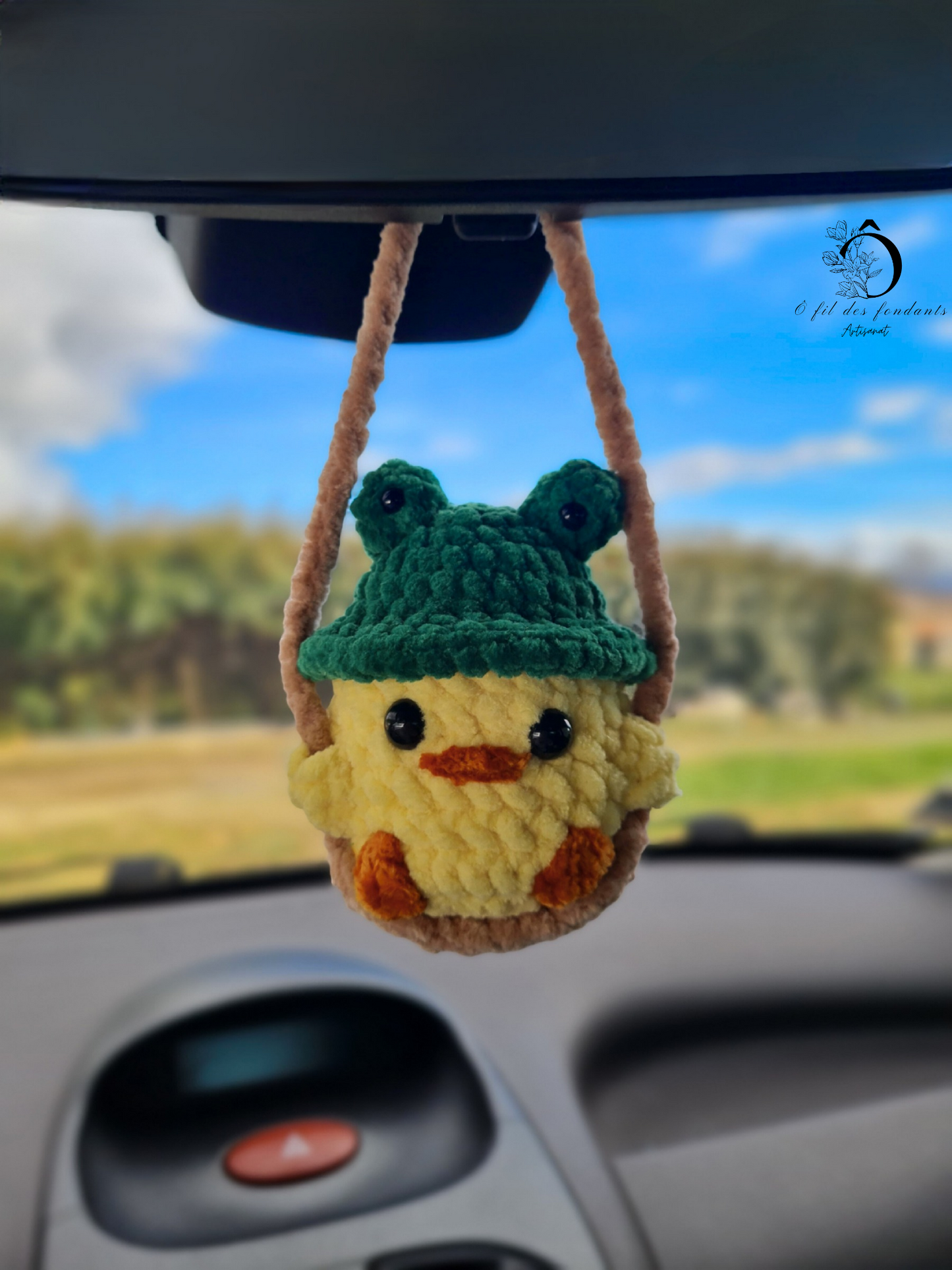 Animal sur balançoire Décoration pour rétroviseur