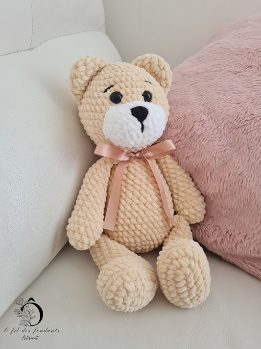 Peluche ours Beige
