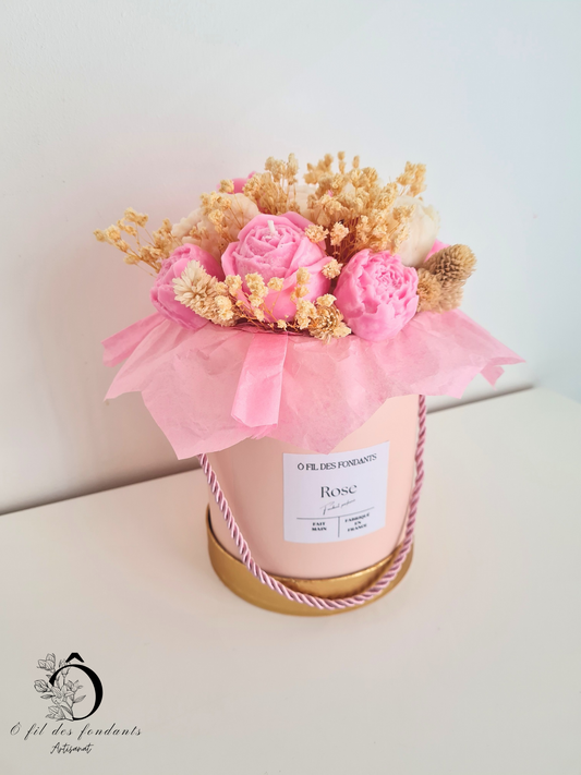Bouquet de fleurs parfumée à la rose