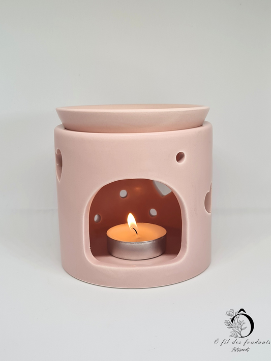 Brûle parfum Rose en céramique