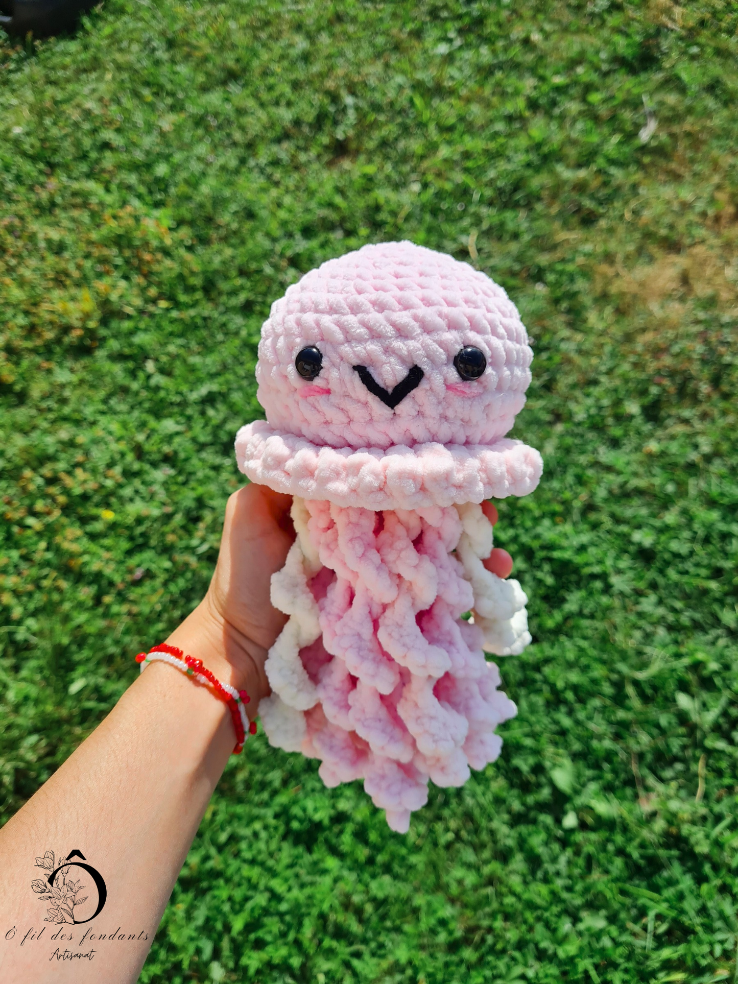 Peluche méduse rose 🩷