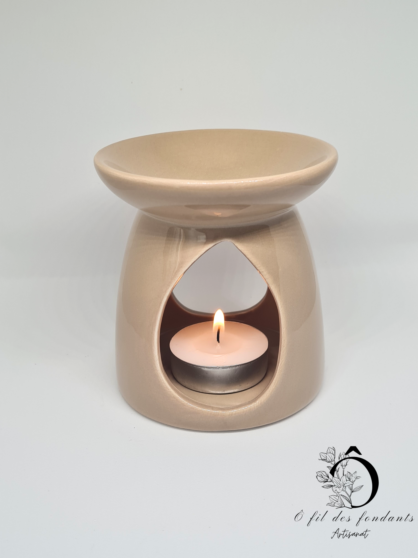 Brûle parfum Marron en céramique