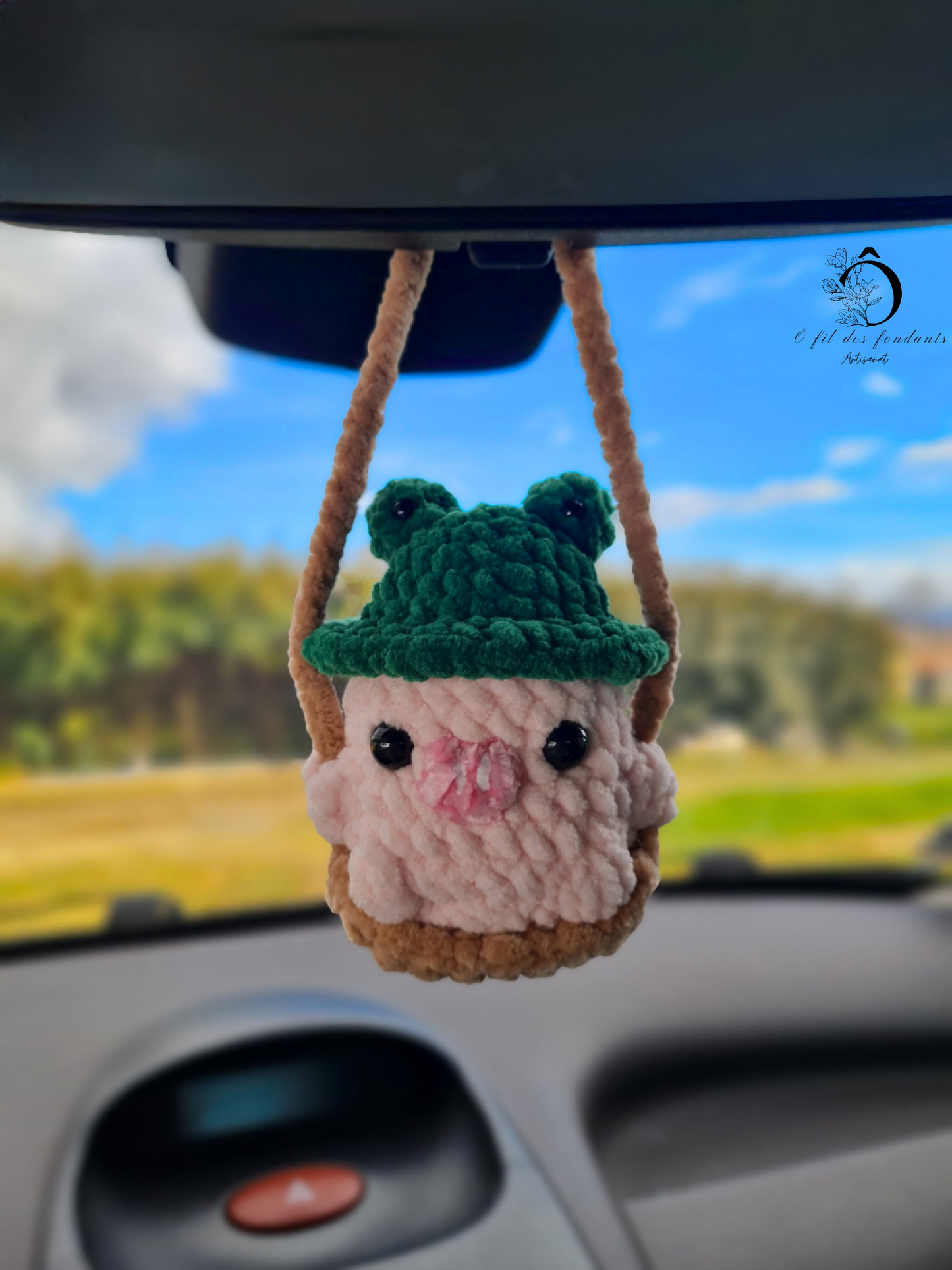 Animal sur balançoire Décoration pour rétroviseur