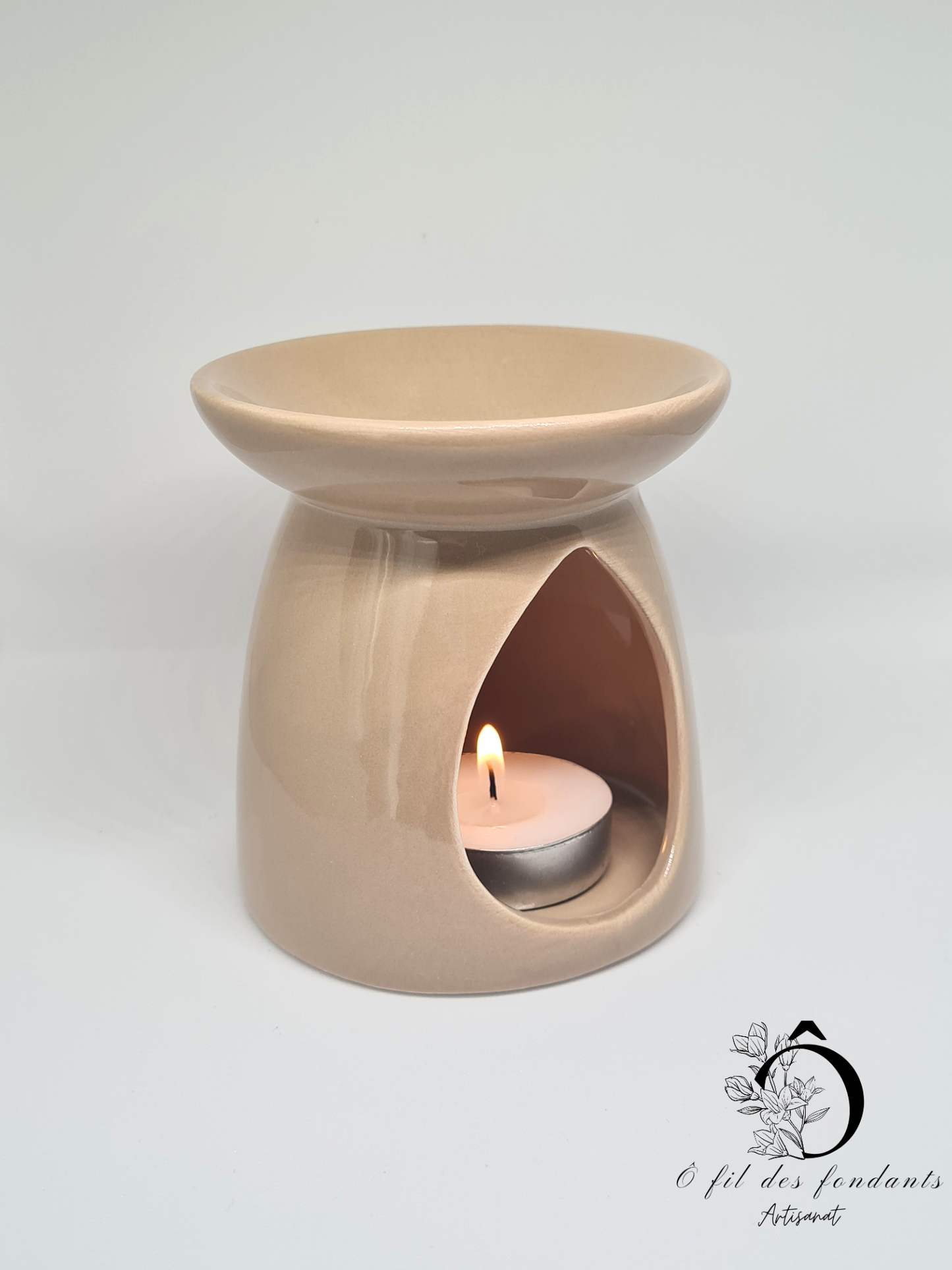 Brûle parfum Marron en céramique